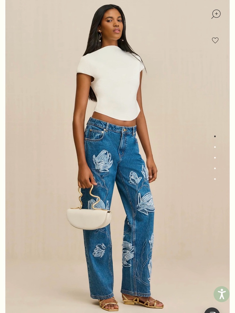 MWT cult Gaia Flo Jean straight leg stone wash color 27